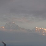 Viharin.com-Sun rays falling on Machhapuchchhre peak