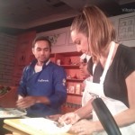 Viharin.com-Chefs Sara Todd and Saransh preparing Ice Nougat