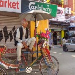 Viharin.com- Rikshaw standing in the market