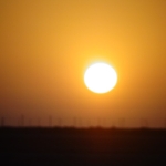 Viharin.com- Bright sun during sunset