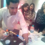 Viharin.com- Chef Kunal Kapur giving final touches to our team's ice cream innovation