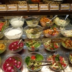 Viharin.com- Salad spread at The Ancient Bar Be Que, Noida