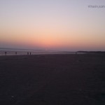 Viharin.com- Setting Sun as seen from Mandvi beach