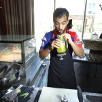 Viharin.com- JP Duminy tasting 'Duminy's Hatrick Panna'