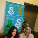 Viharin.com- Mr. Rakesh Sharma and Bollywood actress addressing Media at the launch of Sabakuch.com