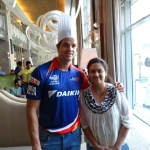 With Albie Morkel