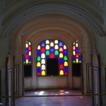 Viharin.com- Coloured glass windows in Hawa Mahal