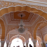 Viharin.com- Exquisite work on roof and walls of City Palace, Jaipur