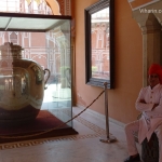 Viharin.com- Silver urns containing water transported by Maharaja to foreign country for cooking and bathing