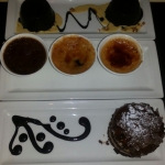 Viharin.com-Trio of Creme Brulee, TCB kulfi Gazzak and multilayered Chocolate Nutella Torte