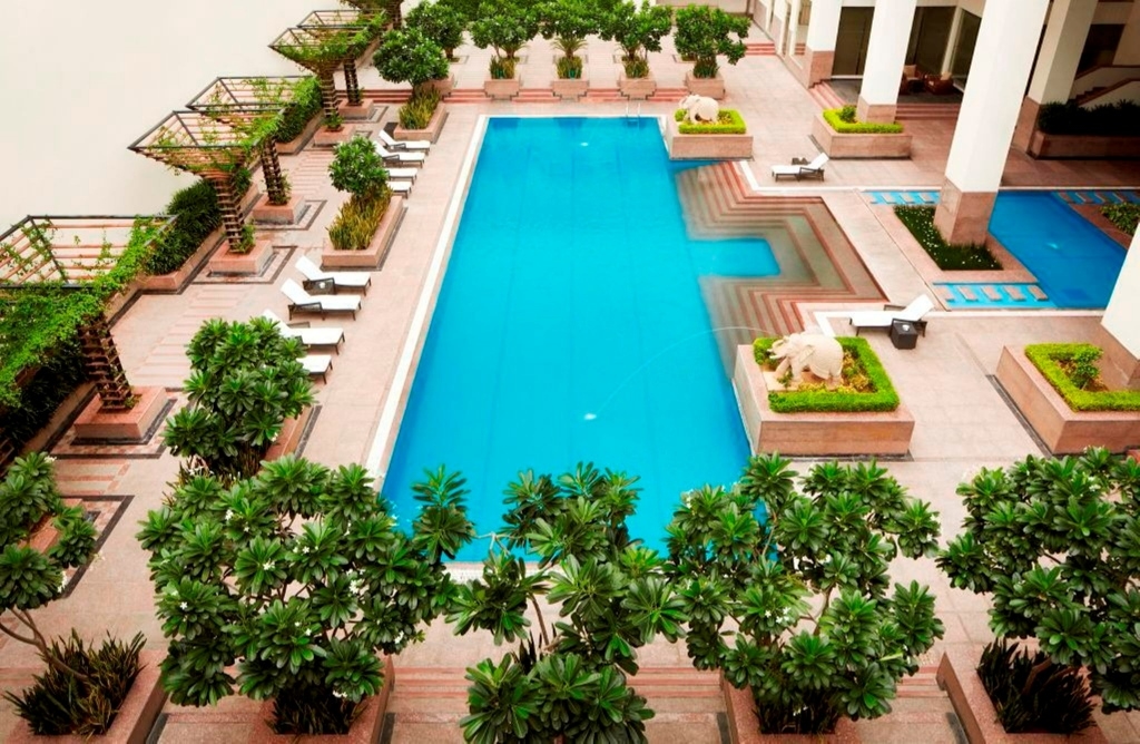 Outdoor Pool at Jaipur Marriott