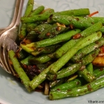 Viharin.com- Stir fried French beans, asparagus and ladyfinger