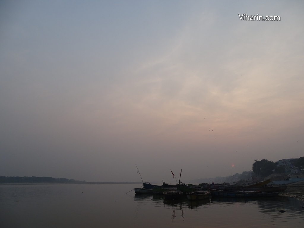 Viharin.con- Beautiful sunset at Ganga Varanasi
