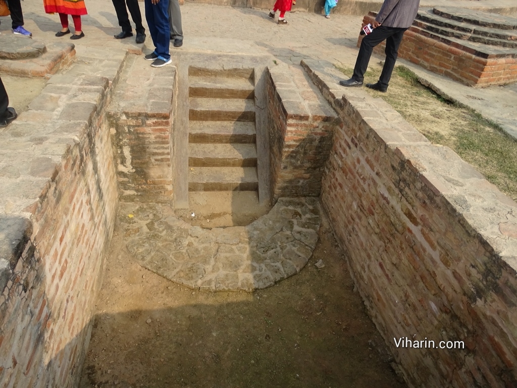 Viharin.com- Recent excavation at Dhamekh Stupa site