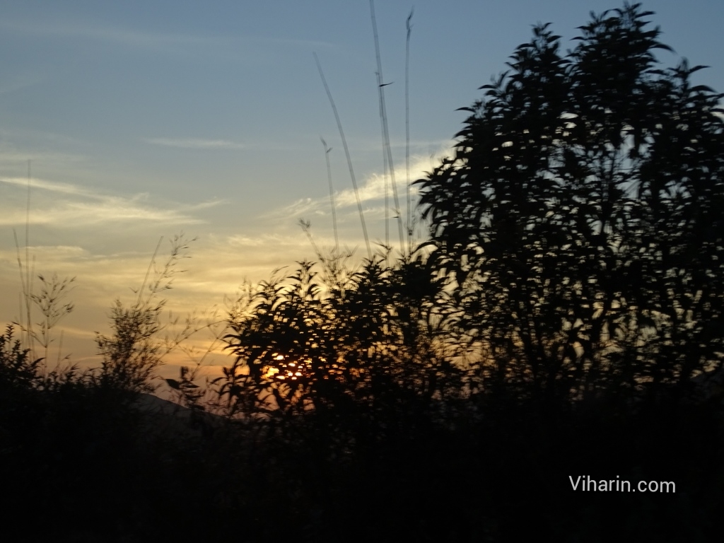 Viharin.com- When Sun set and Moon Rise happened simultaneously at Cherrapunjee