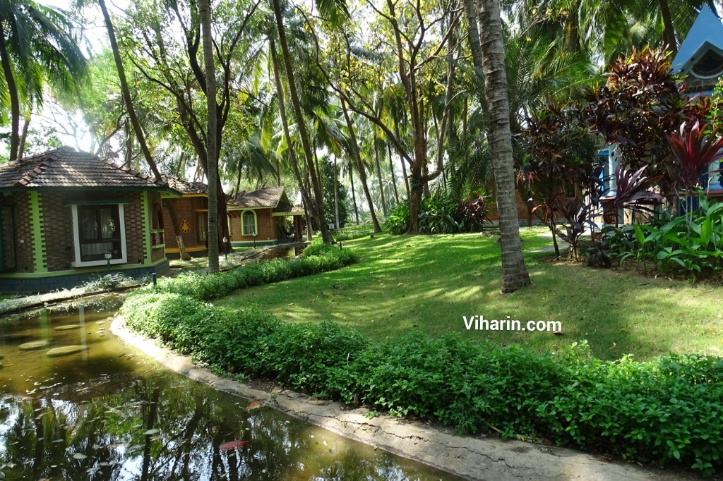 Little canal flowing around the resort