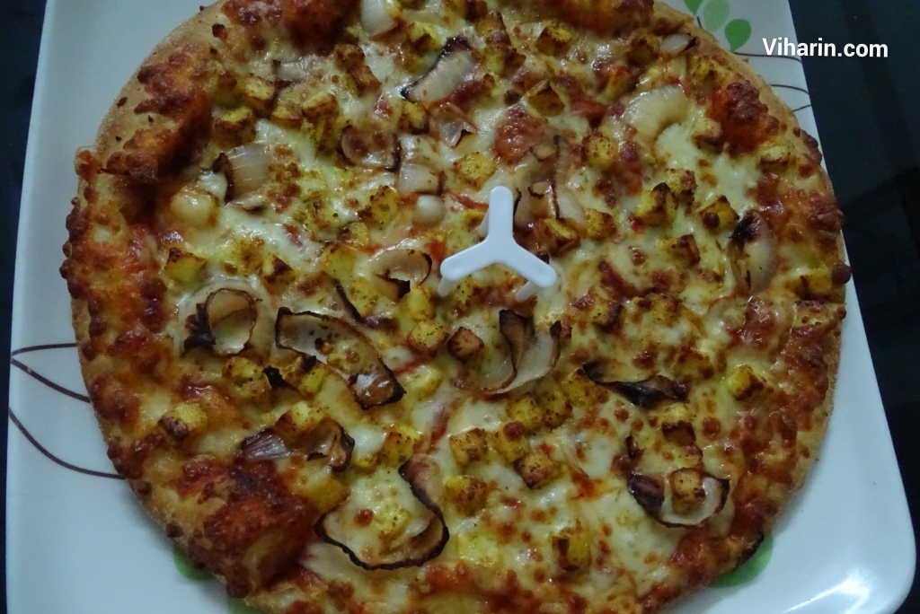 Paneer Onion Cheese Pizza from Dominos