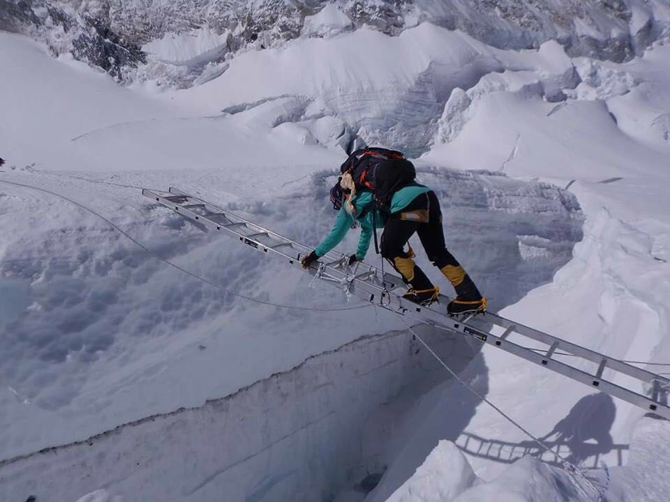 3rd ladder crossing from camp1 to camp2