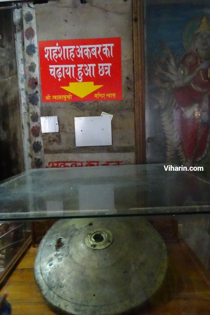 Viharin.com- Chhatra presented to Devi Maa