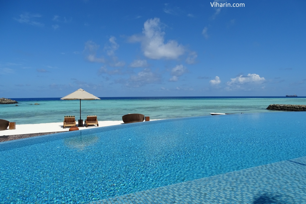 Viharin.com- View of Ocean from Swimming Pool