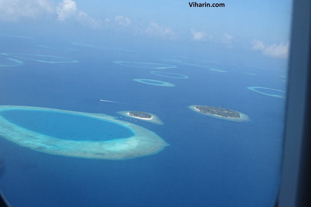 Aerial view of Maldives