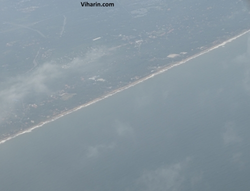 Aerial view of Maldives as seen from the aeroplane