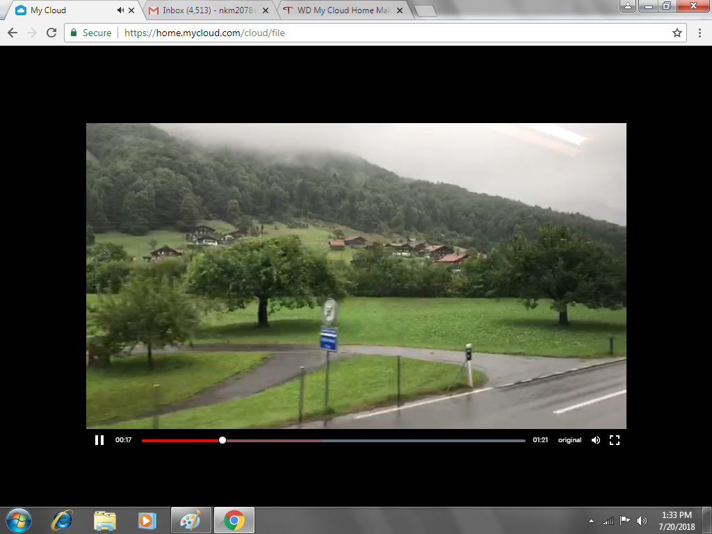 Video playback in Computer through My Cloud Home