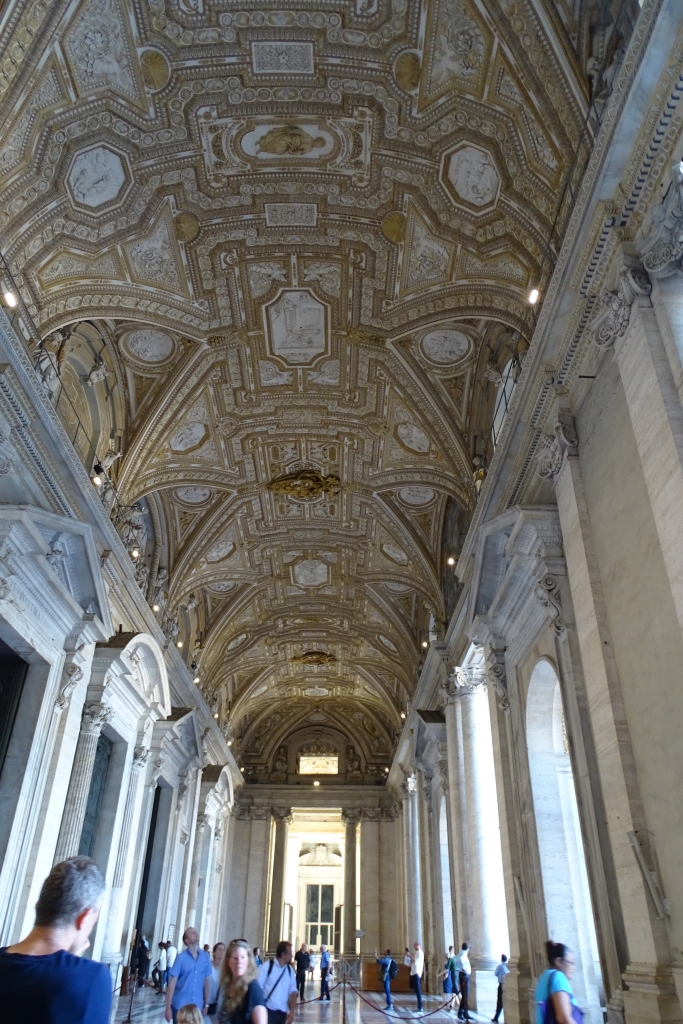 Beautiful Carvings in the roof of corridor