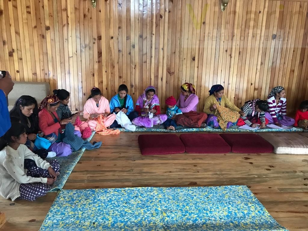 Parvada Village women working