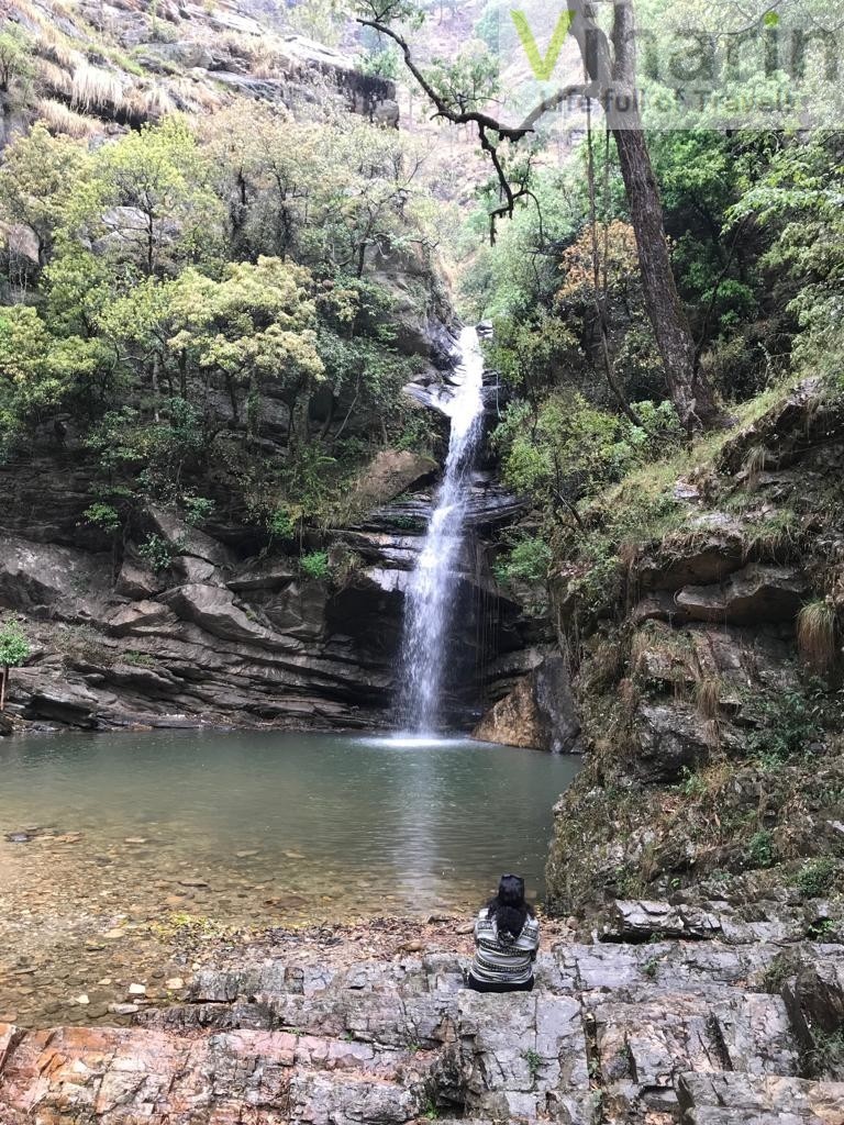 Peaceful moments at falls