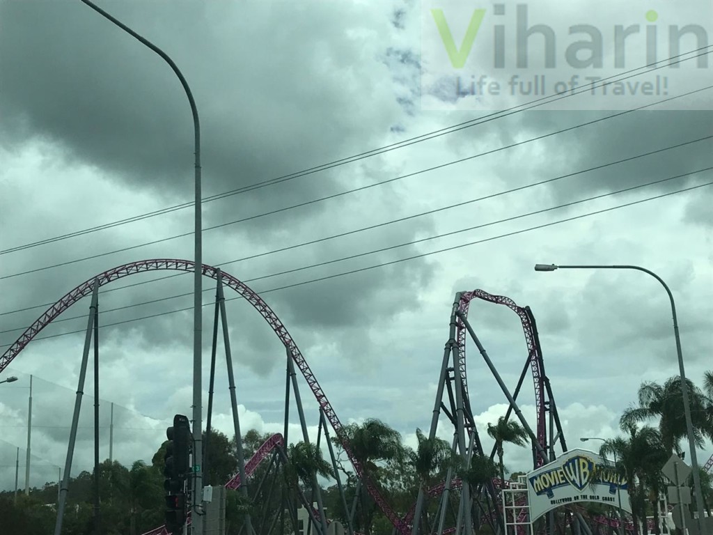 View of Movie World from the highway